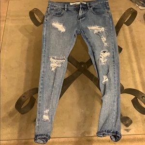 Distressed BM jeans